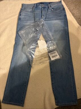 J. Crew Men’s Slim Straight Jeans in Light Blue Wash